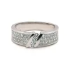 Bague Brillaxis trilogie accompagnée or diamant