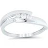Bague Brillaxis trilogie diamant or blanc 18 carats