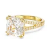 Bague cocktail Swarovski Stilla dorée 58