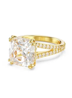 Bague cocktail Swarovski Stilla dorée 58