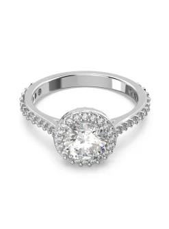Bague cocktail Swarovski Constella métal argenté T50