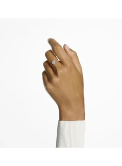 Bague cocktail Swarovski Constella rosée 55