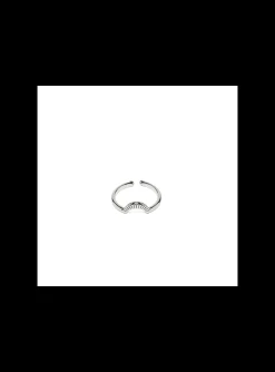 Bague Emma et Chloé métal argenté demi-cercle_x005f_x000D_3 boules