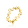 Bague fine AGATHA ACQUA - Cristal - Doré - 56 -