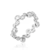 Bague fine AGATHA ACQUA - Cristal - Argenté - 52 -