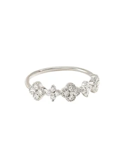 Bague fine Agatha Beloved argent rhodié oxydes