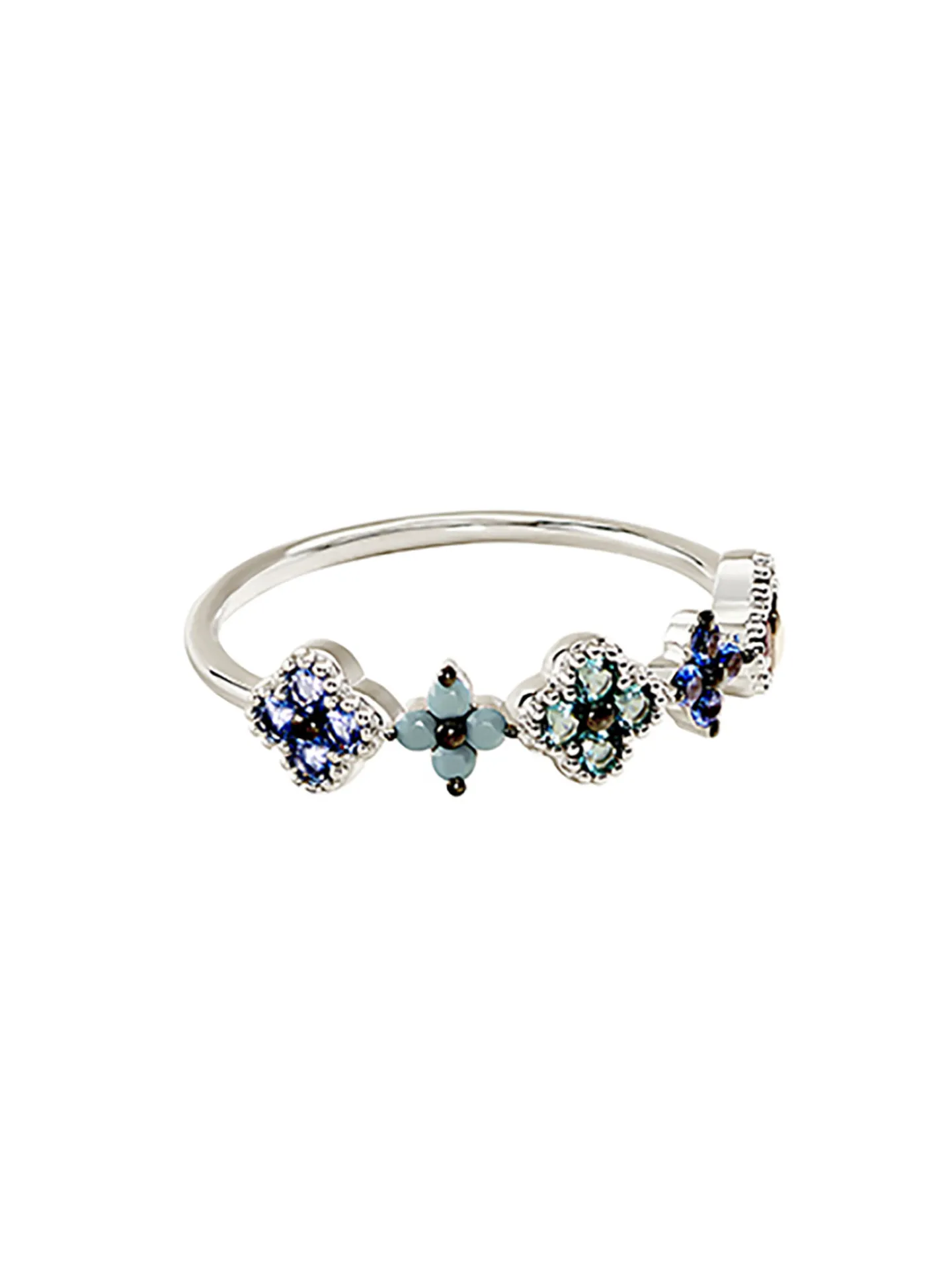 Bague fine Agatha Beloved argent multicolore
