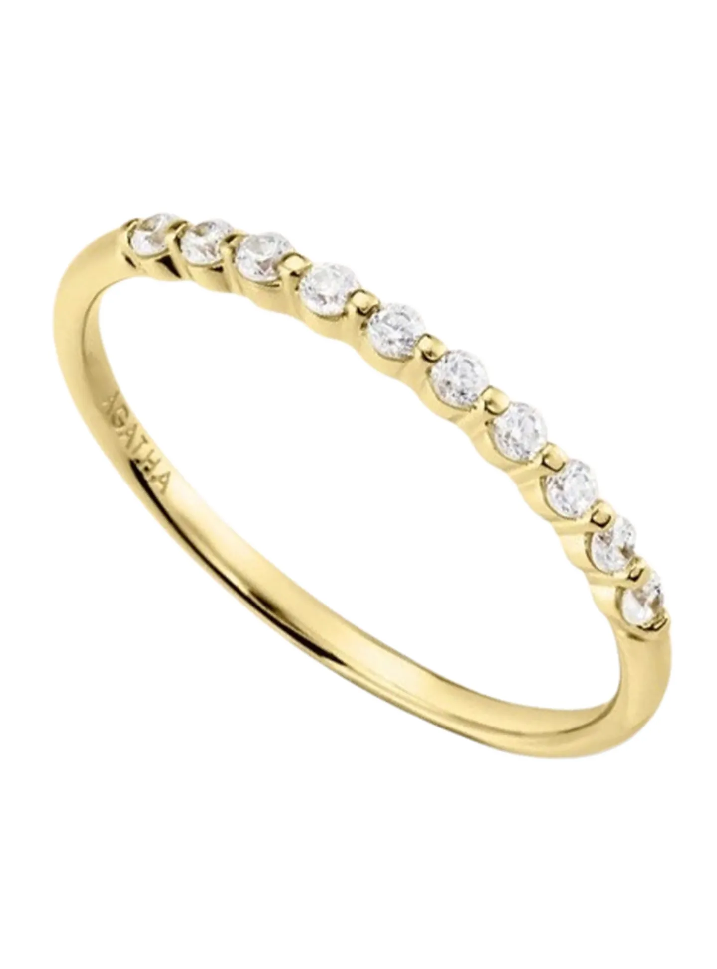 Bague fine Agatha Beloved dorée