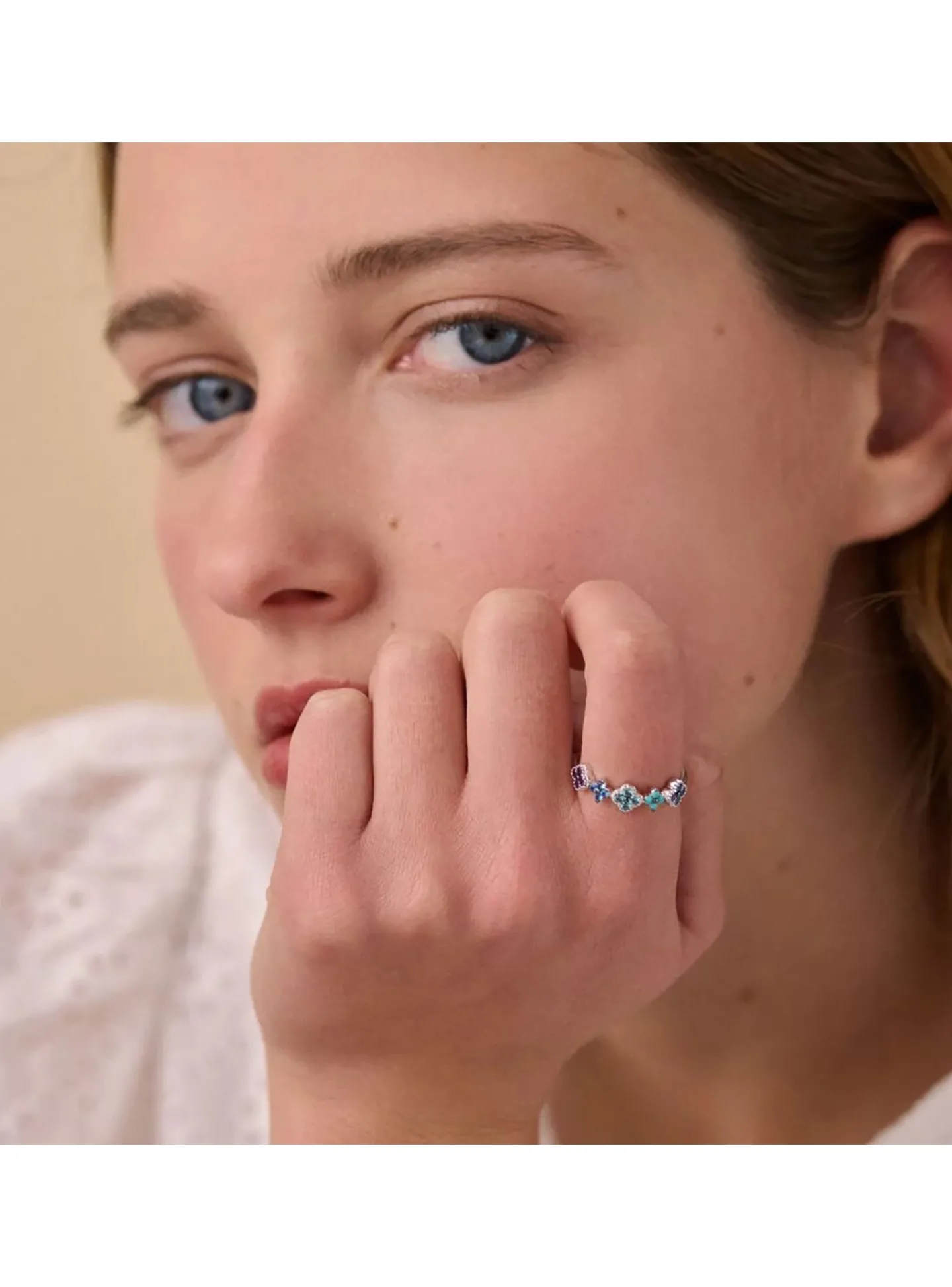 Bague fine Agatha Beloved argent multicolore
