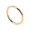 Bague fine Brillaxis acier rose