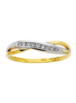 Bague fine Brillaxis diamants en or 18 carats