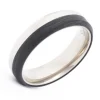 Bague homme Gemini Astrum Silver titane/carbone