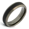 Bague homme Gemini Rota Black titane/carbone