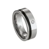 Bague homme Jourdan Cinto tungstène et diamant