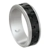 Bague homme Jourdan Oahu acier et résine