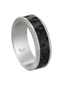 Bague homme Jourdan Oahu acier et résine