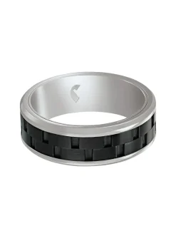 Bague homme Jourdan Oahu acier et résine