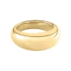 Bague jonc Agatha Alexine bombée argent doré
