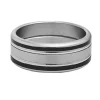 Bague Jourdan Sleipnir acier résine noire
