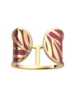 Bague Les Cadettes Croisette laquée rouge