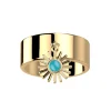 Bague Les Cadettes Felicidad pampille soleil_x005f_x000D_laque verte