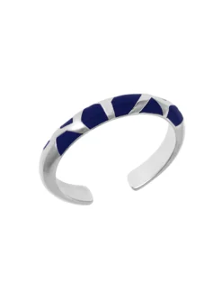 Bague Les Cadettes Girafe bandeau bleu