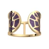 Bague les cadettes Girafe laqué violet