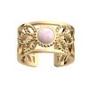 Bague Les Cadettes Lotus Perle quartz rose