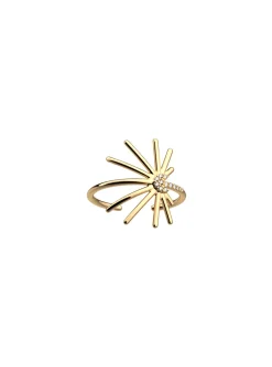 Bague Les Cadettes Palmiflore dorée