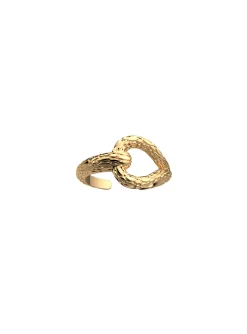 Bague Les Cadettes Reptile dorée