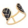 Bague Les Cadettes Tresse laque noire