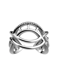 Bague Les Georgette Divine argentée