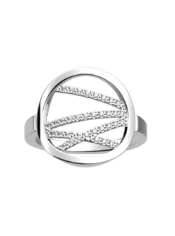 Bague Les Georgettes argentée oxydes 16 mmcollection Liens