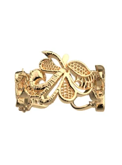 Bague Les Georgettes collection Bouquet_x005f_x000D_T58 doré