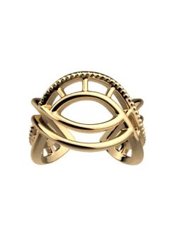 Bague Les Georgettes Divine dorée_x005f_x000D_T 56