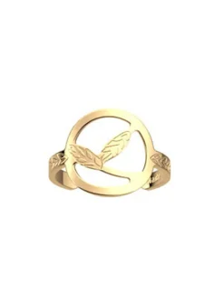 Bague Les Georgettes Epis de blé dorée 16mm