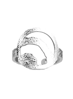 Bague Les Georgettes Nomade argentée_x005f_x000D_16 mm