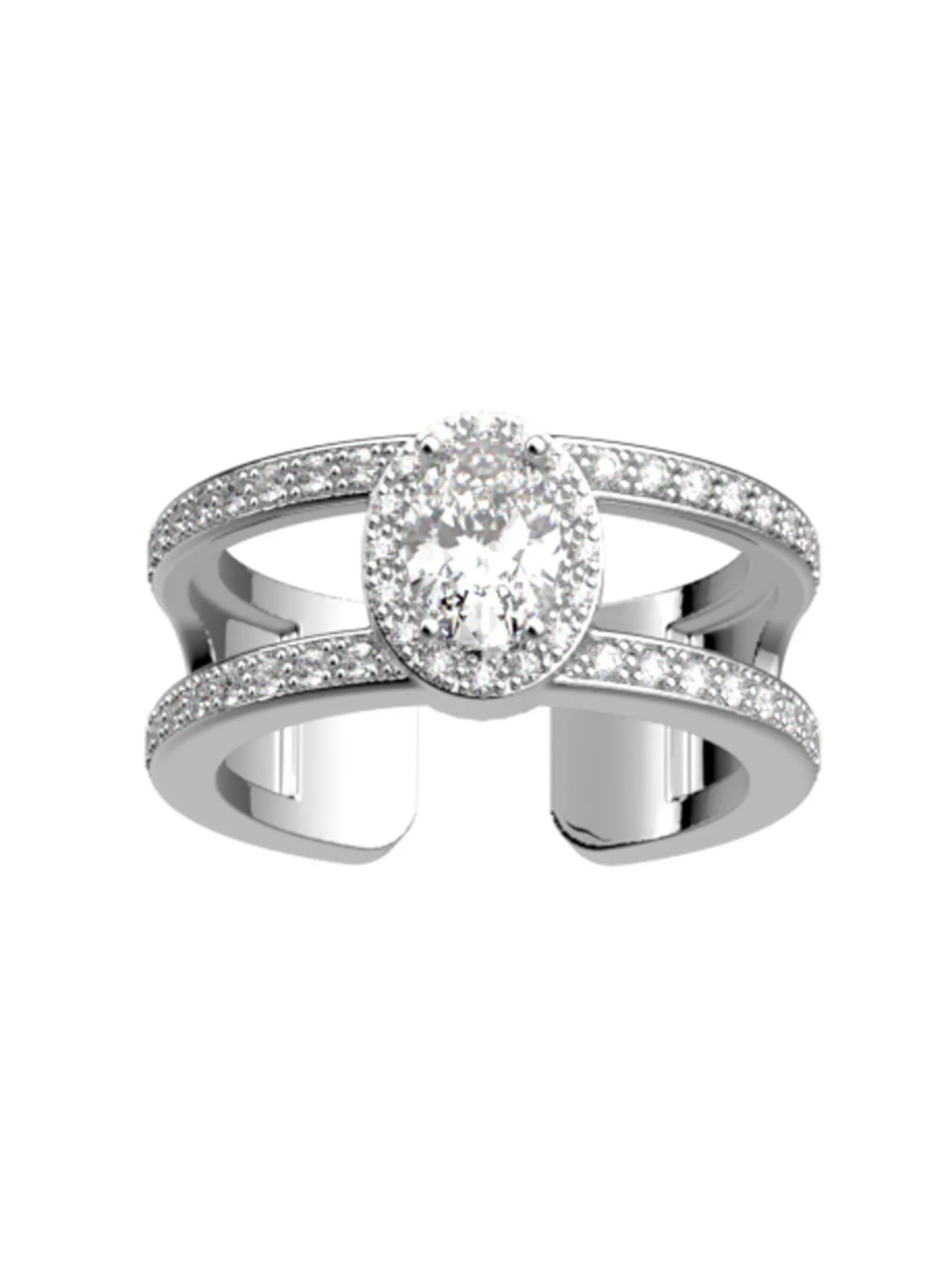 Bague Les Georgettes Nuit argentée 8mm_x005f_x000D_Collection Les Précieuses