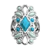 Bague Les Georgettes Rosace argentée