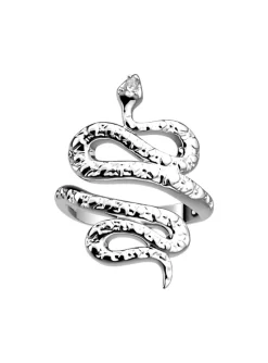 Bague Les Georgettes Serpent argenté
