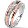 Bague or bicolore 18 carats et diamants