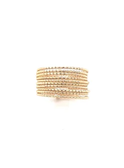 Bague Orus argent doré 10 anneaux_x005f_x000D_collection spiral
