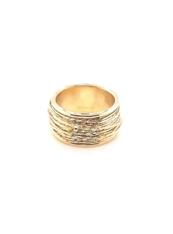 Bague Orus bijoux argent doré motif fils entremêlés_x005f_x000D_collection spiral