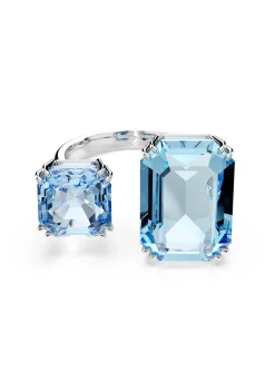 Bague ouverte Swarovski Millenia bleue 55