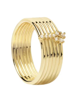Bague PD PAOLA SUPER NOVA_x005f_x000D_en argent plaqué or