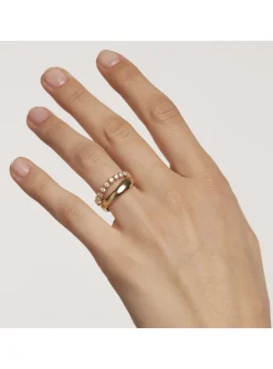 Bague PdPaola Motion Gold en argent doré - taille 52