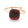 BAGUE REGLABLE ACIER DORE reglable