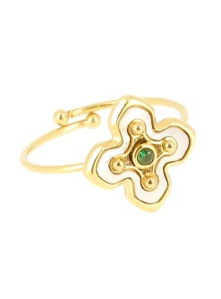 Bague réglable Zag Bijoux Leslie nacre