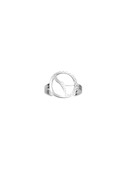 Bague ronde Les Georgettes Boucles argentée 16mm