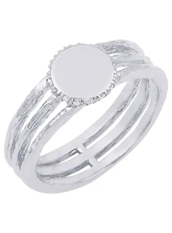 Bague Saunier argent oxydes Canopee